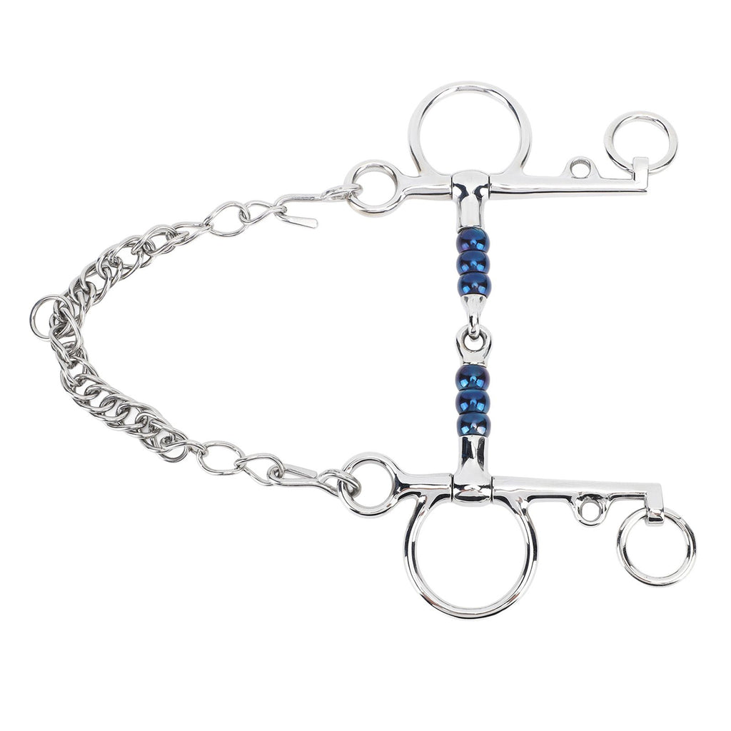 Horse Mouth Bit 125mm Stainless Steel Horse Snaffle Bit for Training Equestrian Equipment Racing Accessory