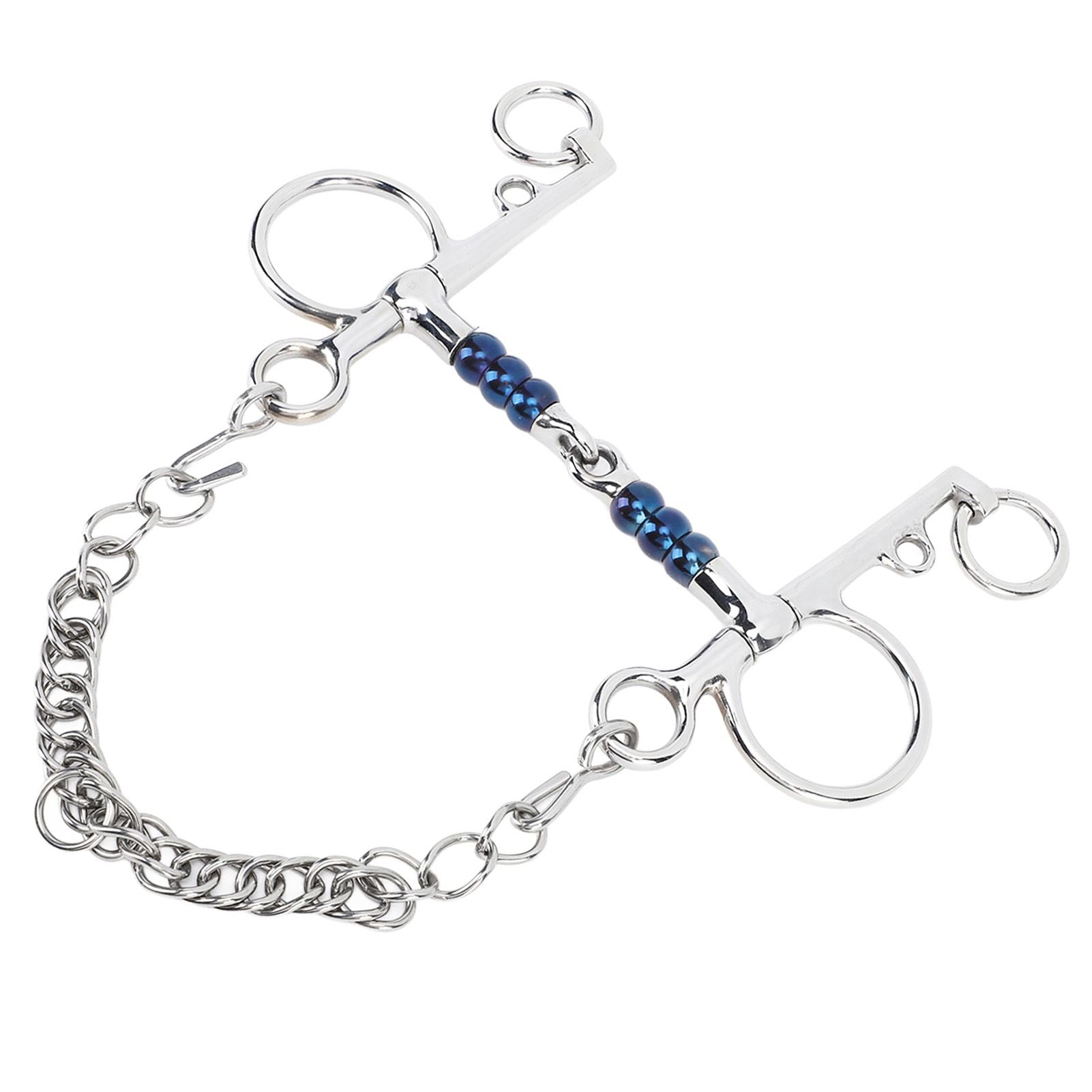 Horse Mouth Bit 125mm Stainless Steel Horse Snaffle Bit for Training Equestrian Equipment Racing Accessory