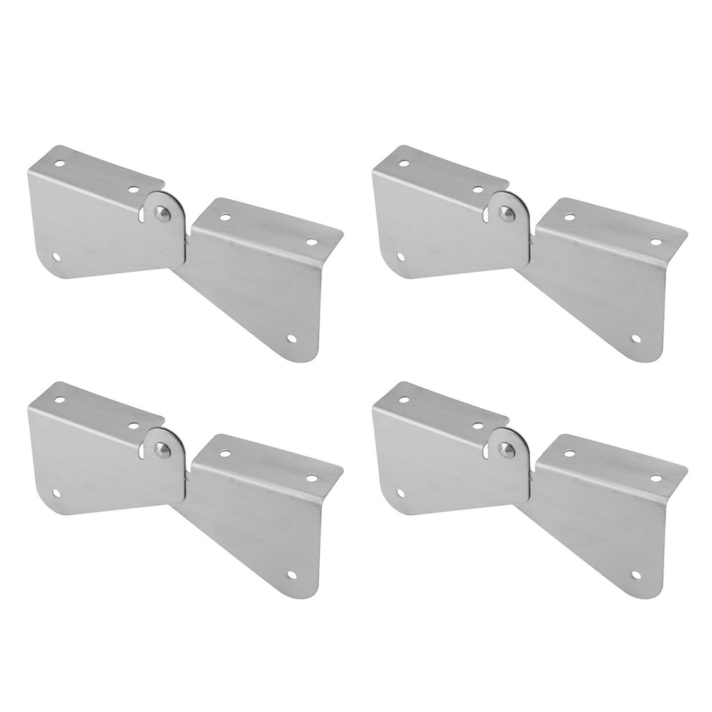 4PCS Gutter Downspout Extension Hinge Stainless Steel Flip Up Hinge for Rectangle Square Downspout Extension