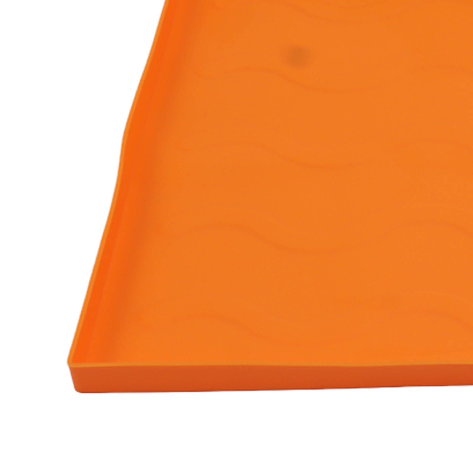 Grill Mat Silicone Blackstone Griddle Top Cover Anti Sticky Grill Protective Cover Mat 22inch Orabge
