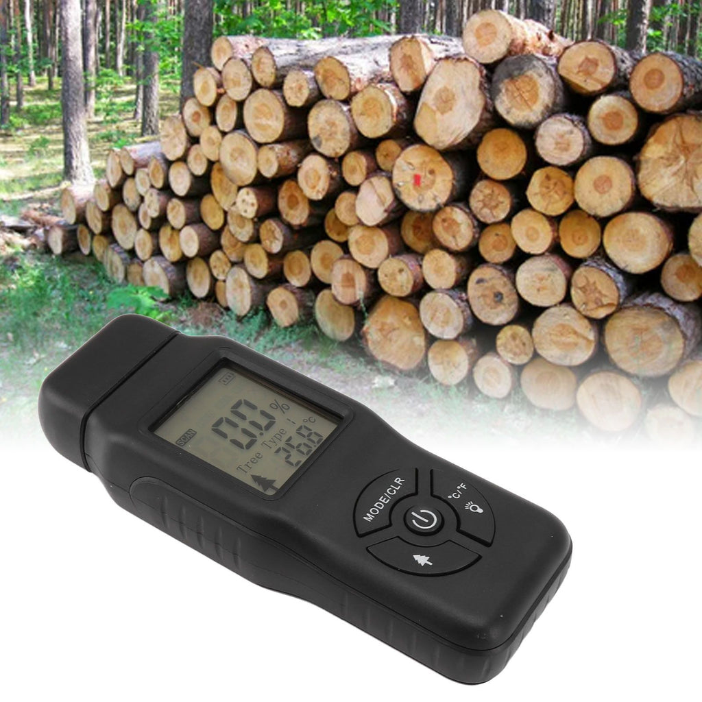 Digital Wood Moisture Meter Highly Accurate Portable Wood Humidity Tester for Building Material Paper