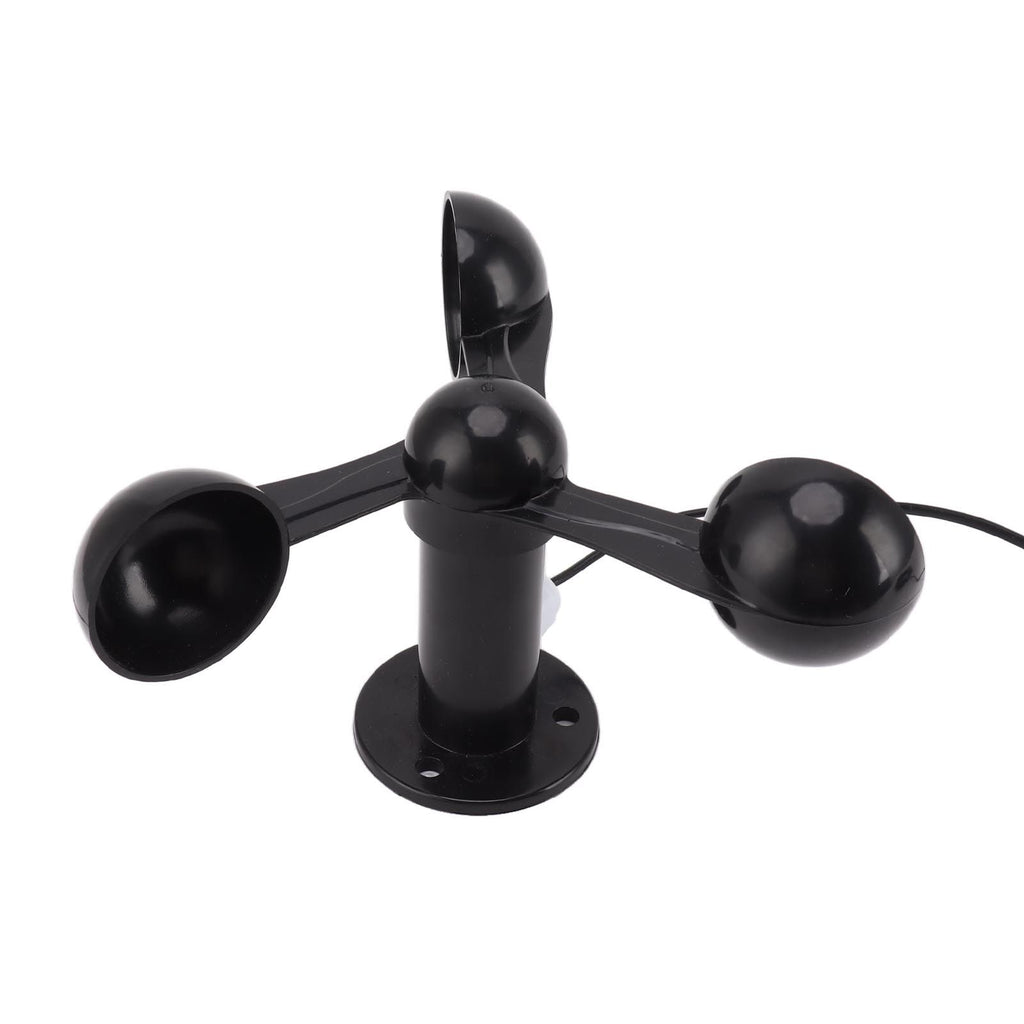 Anemometer Sensor Wind Speeds Cup with 8M Waterproof Cable 4cm Mounting Hole Anti Interference 3 Cups Wind Speed Detector for Outdoor 0‑3.8v