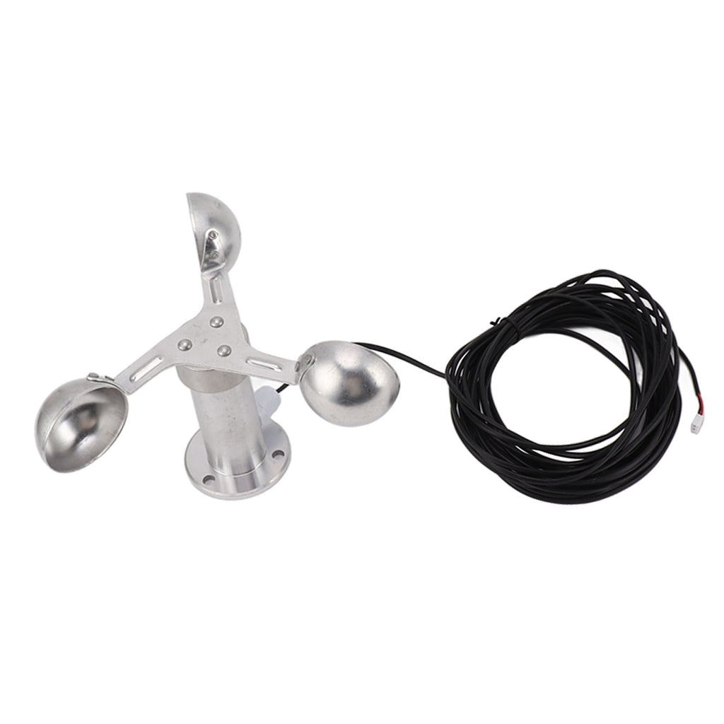 Aluminium Alloy Anemometers Wind Speed Monitoring Sensor 3 Cups Wind Speed Sensor Anemometer 0‑3.8V