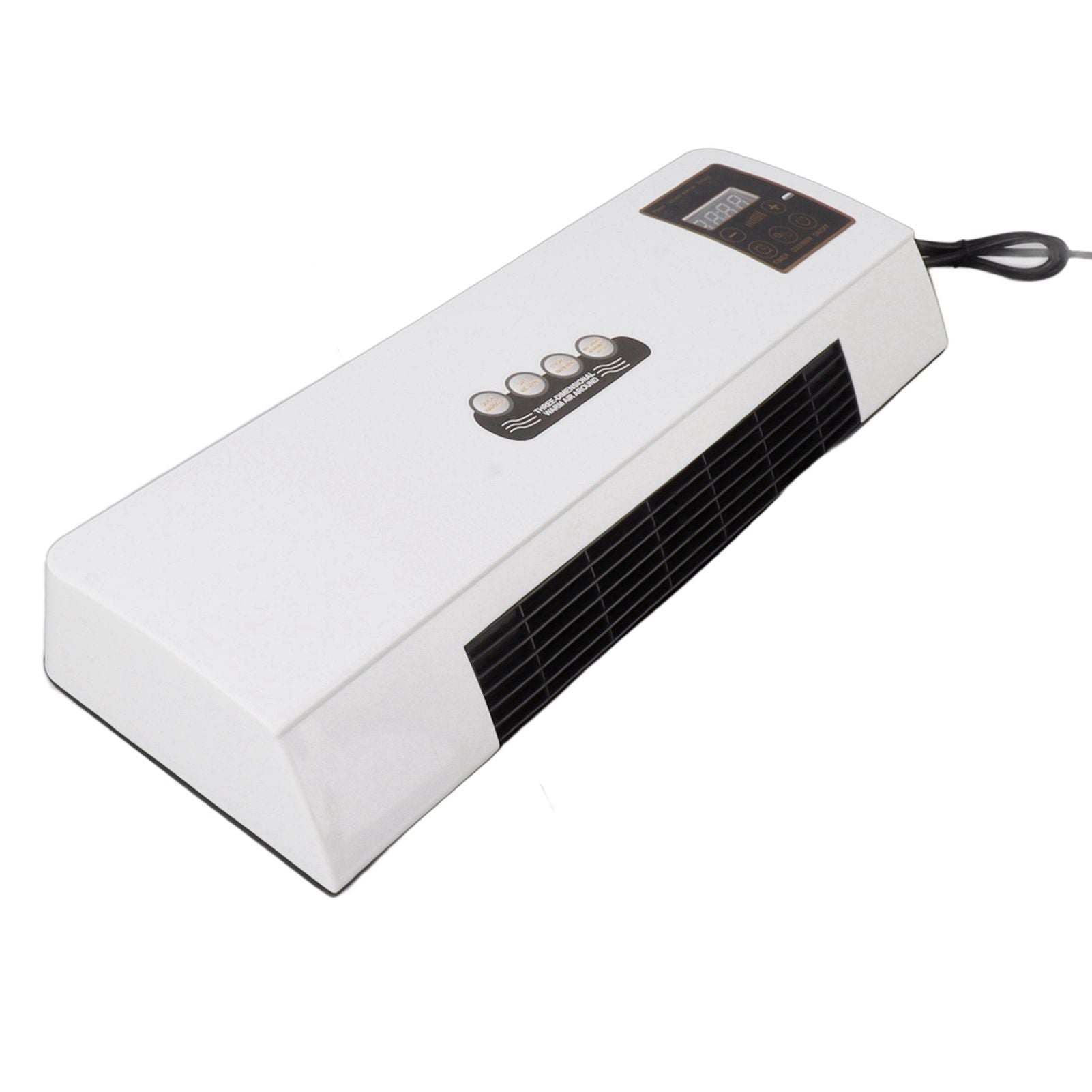 1800W Wall Mounted Air Conditioner Heater Electric Cooling Heating Machine PTC Heating Element Heater with Remote Control Timer for Bedroom Bathroom 220V English Version