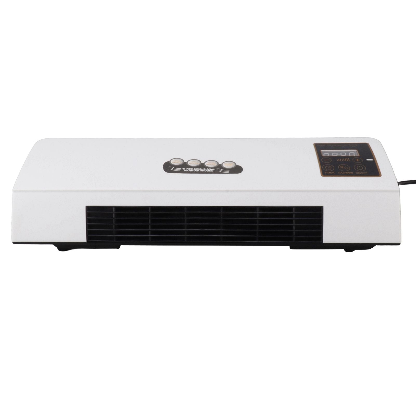 1800W Wall Mounted Air Conditioner Heater Electric Cooling Heating Machine PTC Heating Element Heater with Remote Control Timer for Bedroom Bathroom 220V English Version