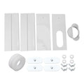 Air Conditioner Window Vent Kit PVC Easy Installation Seamless Universal Adjustable Air Conditioner Window Accessory 4 Plates for 140cm Window