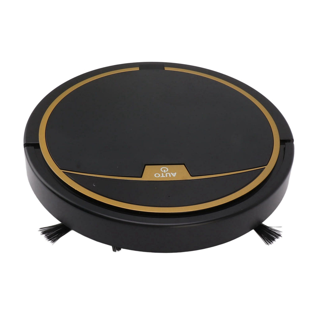 Ultra Thin Fully Automatic Robot Vacuum Cleaner Smart Robotic Vacuum Cleaner for Dust Hair Fluff Black With Water Tank 32x35 cm