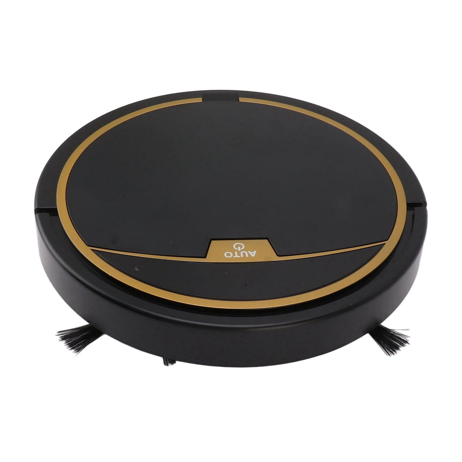 Ultra Thin Fully Automatic Robot Vacuum Cleaner Smart Robotic Vacuum Cleaner for Dust Hair Fluff Black With Water Tank 32x35 cm