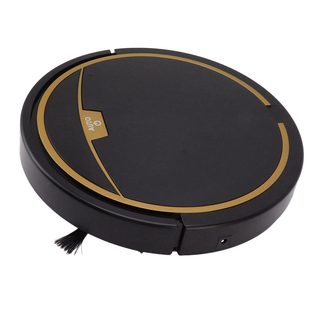 Ultra Thin Fully Automatic Robot Vacuum Cleaner Smart Robotic Vacuum Cleaner for Dust Hair Fluff Black Without Water Tank 32x32cm