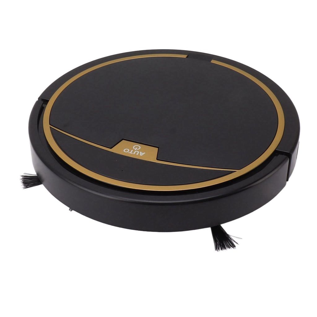 Ultra Thin Fully Automatic Robot Vacuum Cleaner Smart Robotic Vacuum Cleaner for Dust Hair Fluff Black Without Water Tank 32x32cm