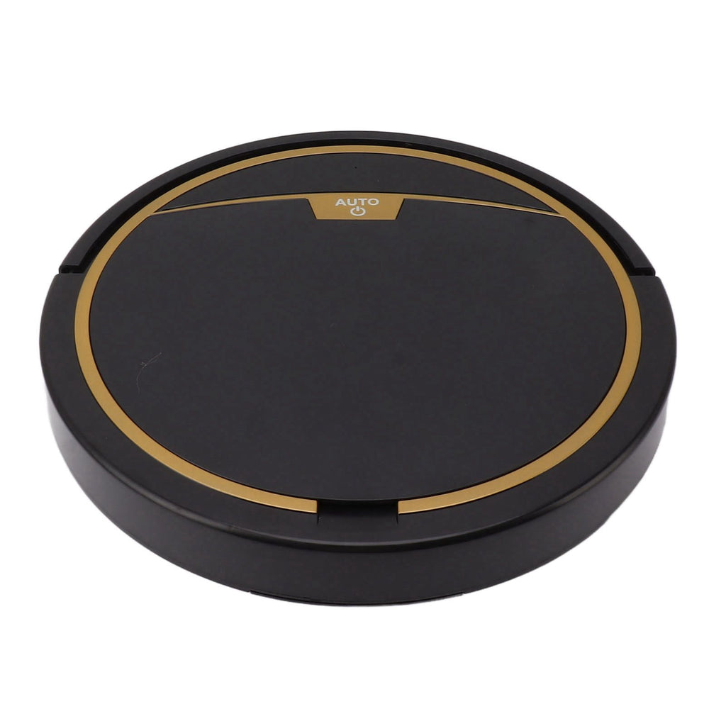 Ultra Thin Fully Automatic Robot Vacuum Cleaner Smart Robotic Vacuum Cleaner for Dust Hair Fluff Black Without Water Tank 32x32cm