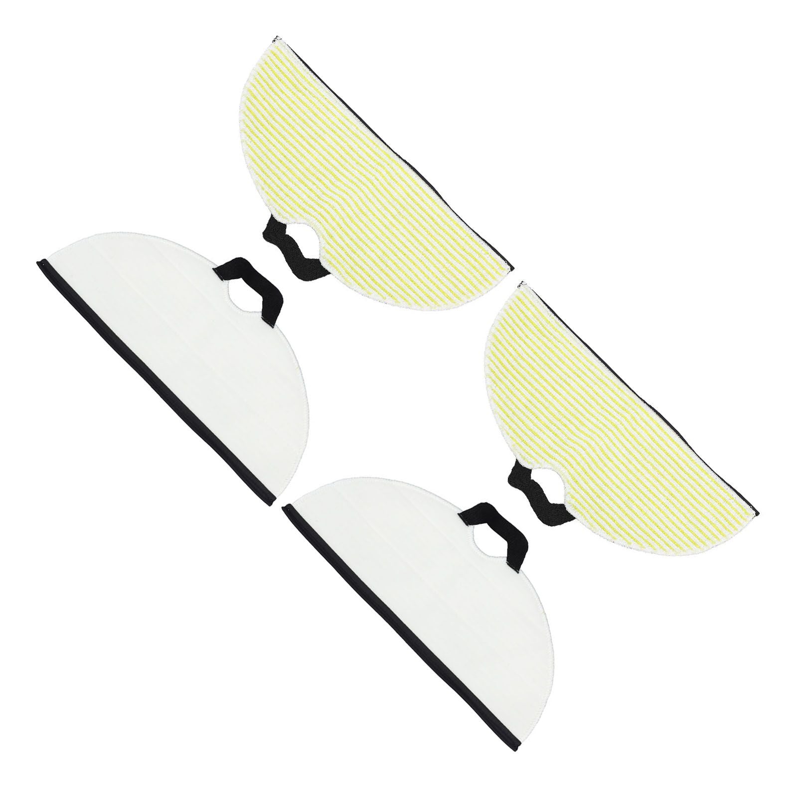 4 Pcs Vacuum Mop Replacement Pads Fiber Reusable Washable Super Absorbent Robot Vacuum Mop for Shark RV2001WD RV2002WD