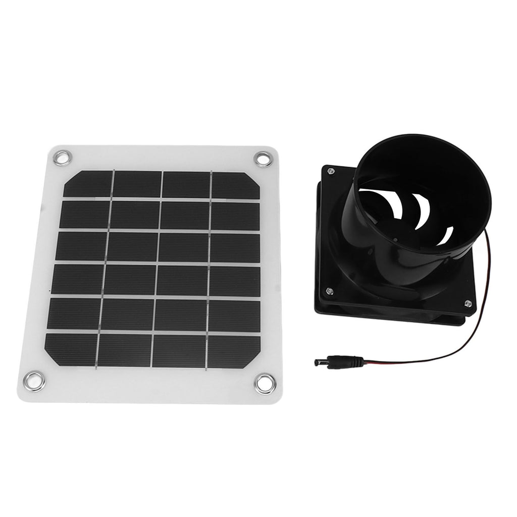 20W Solar Panel Exhaust Fan Kit with Protective Net 6 Inch Portable Solar Powered Fan for Pet Chicken House