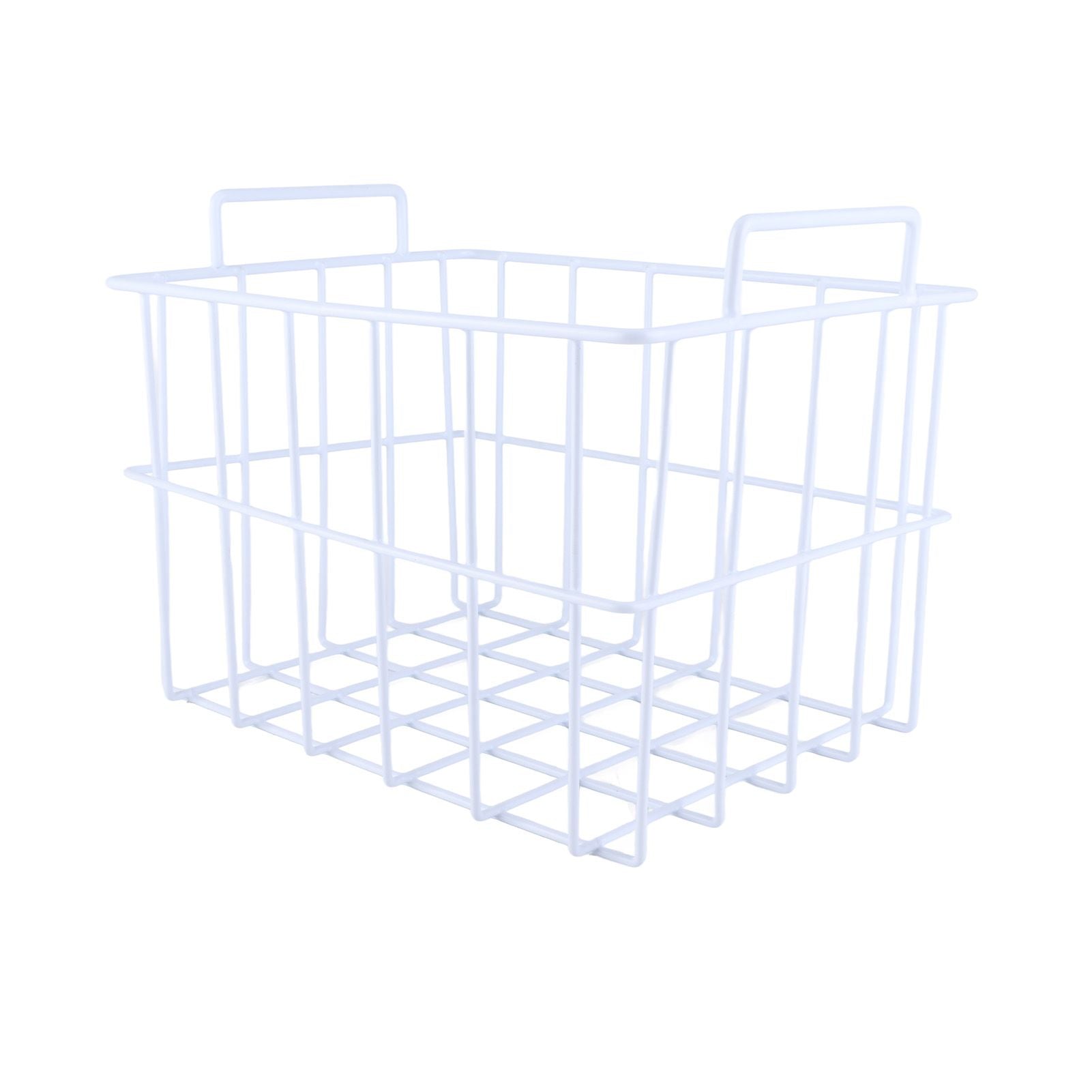 Fridge Freezer Basket Multipurpose Large Capacity Metal Wire Storage Basket for Refrigerator Bathroom Kitchen 200mm/7.87in