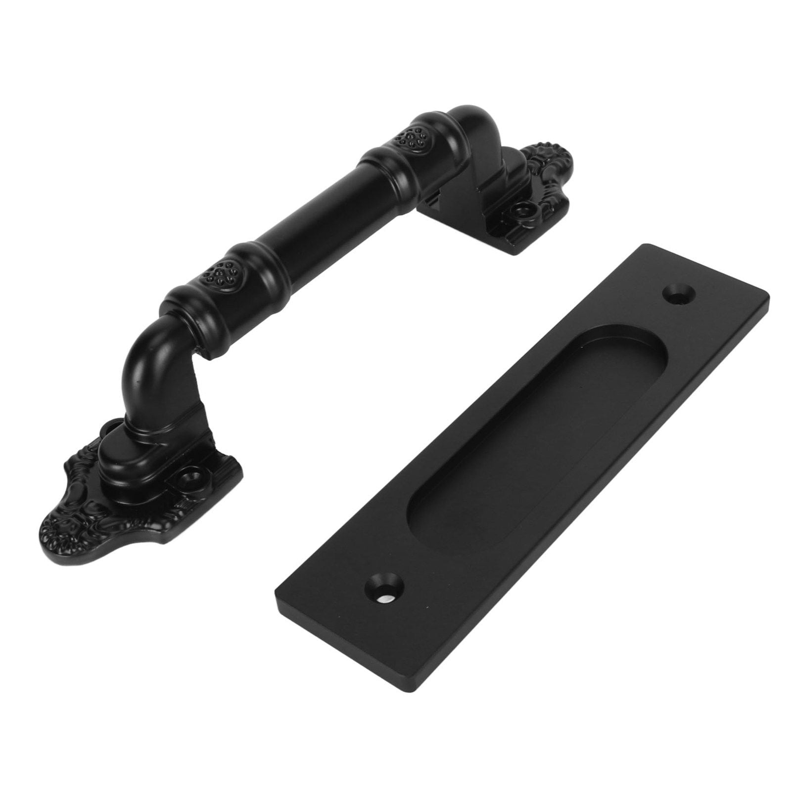 Sliding Barn Door Handle Double Sided Black Barn Door Pull Handle for Gates Garages