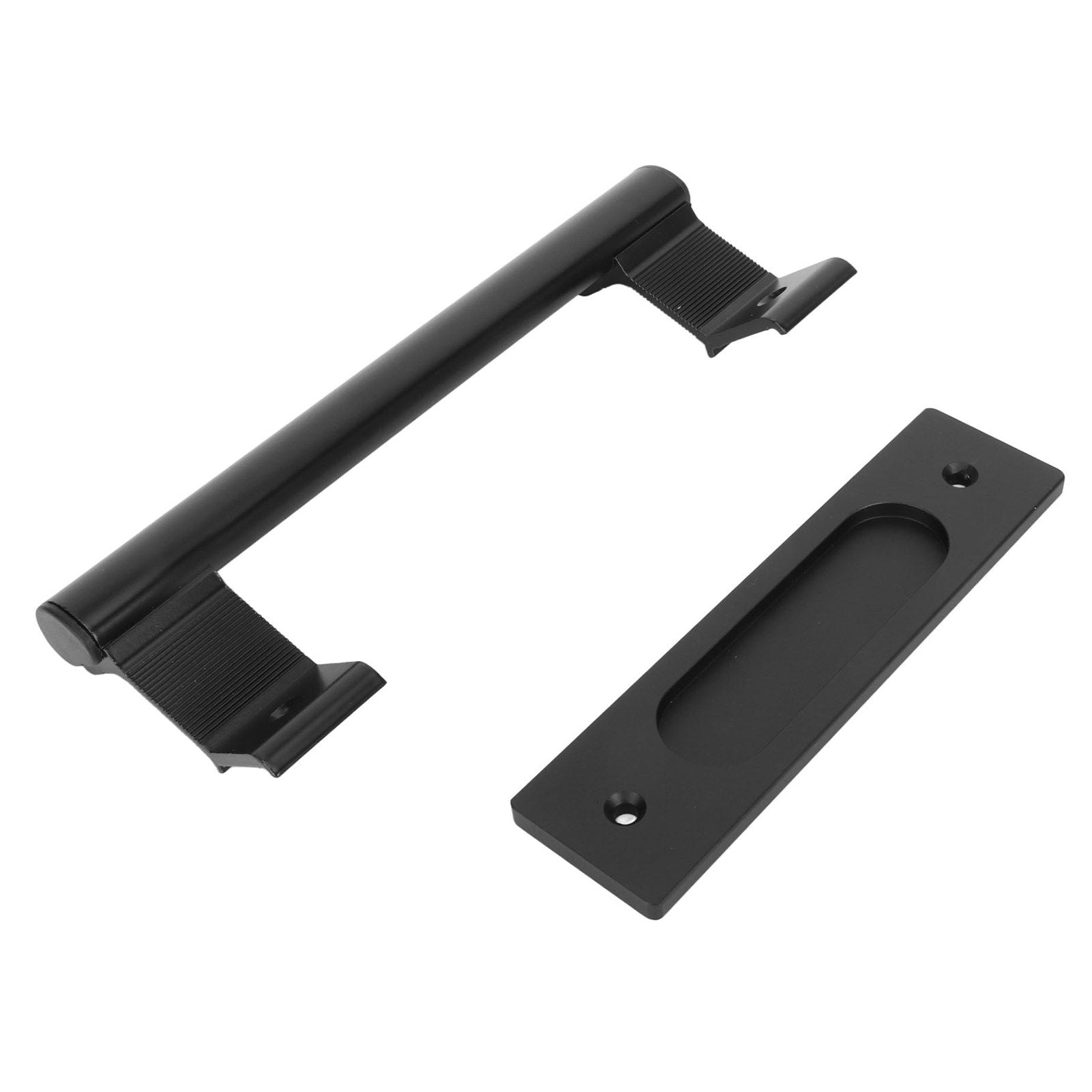 Sliding Door Handle Double Sided Universal Black Aluminum Alloy Barn Door Handles Hardwares for Home Bedroom