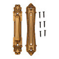 Sliding Barn Door Handles Large Rustic Dual Side Design for Gates Garages Sheds Furniture Aluminum Alloy Material Bronze