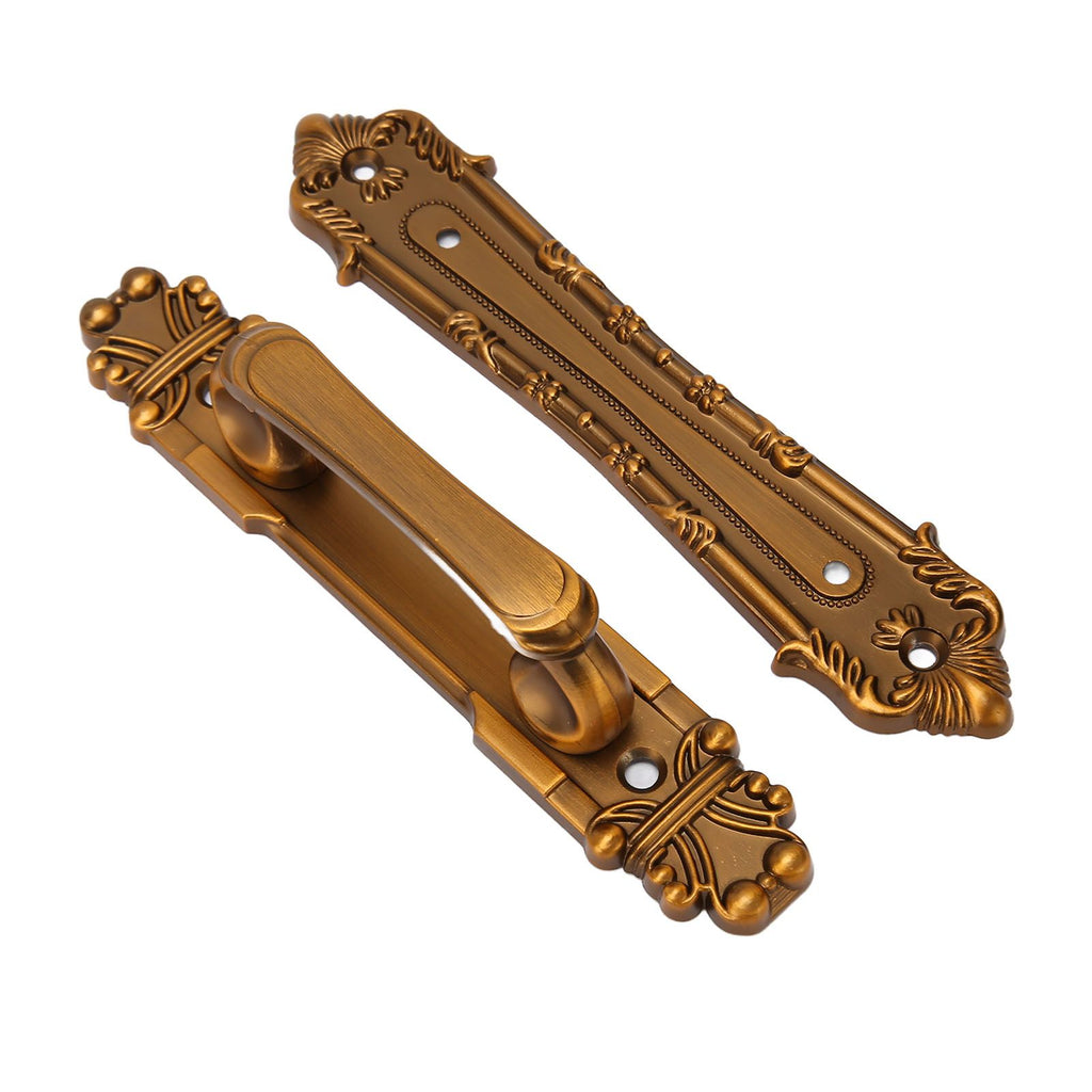 Sliding Barn Door Handles Large Rustic Dual Side Design for Gates Garages Sheds Furniture Aluminum Alloy Material Bronze