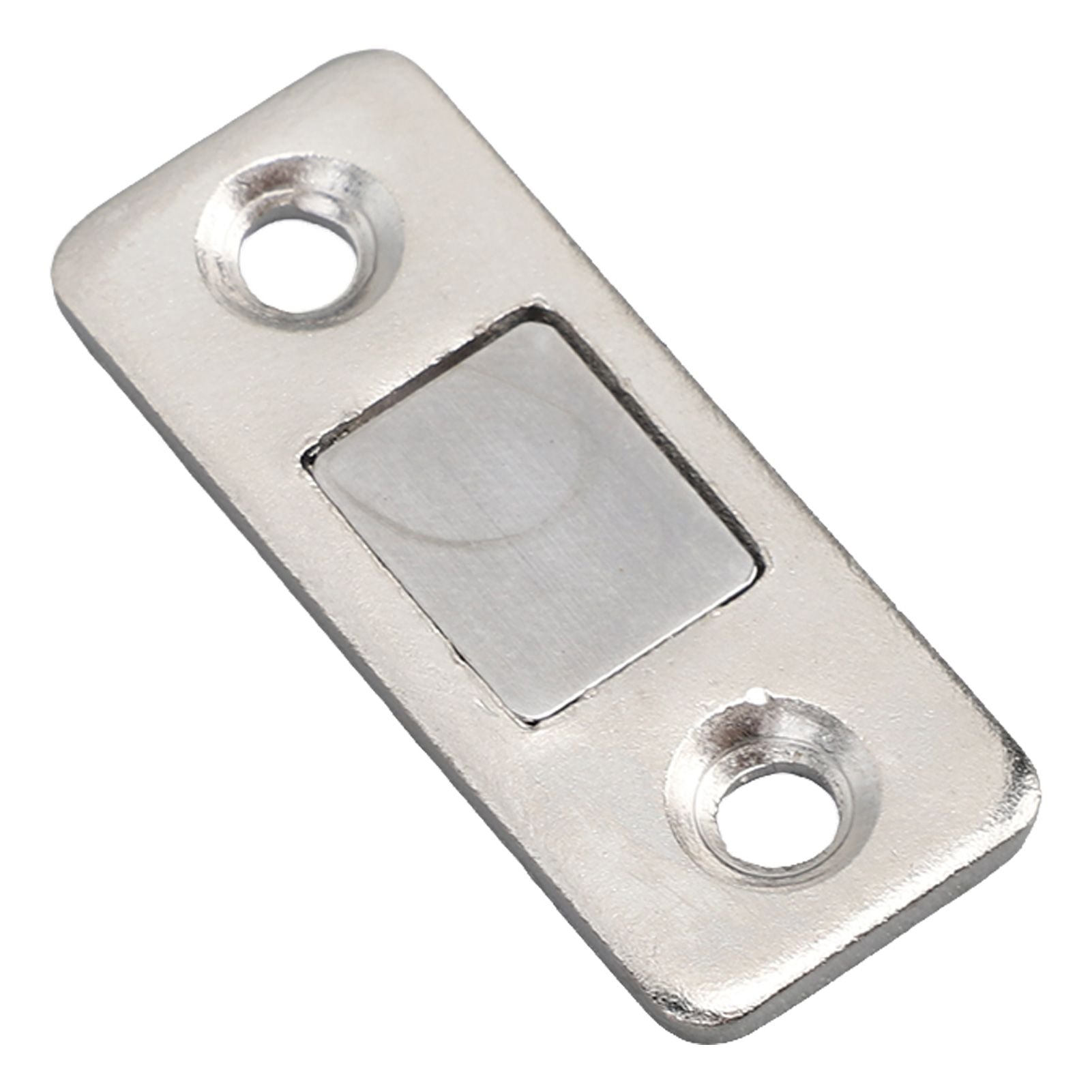 8 Pack Magnetic Door Catch Ultra Thin Door Latch Adhesive Stainless Steel 2 Way Installation Cabinet Closer for Kitchen