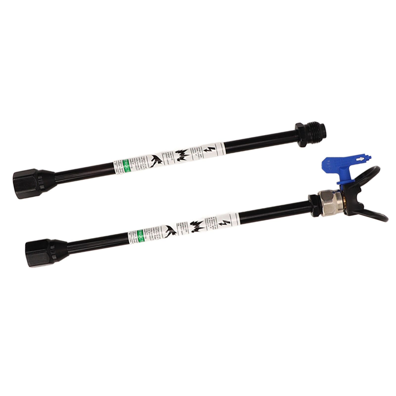 2PCS Spray Extension Rod G7/8 14 Stainless Steel Sprayer Tip Extension Pole Replacement for Home Black