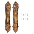 2 Set Sliding Barn Door Handles and Pulls Aluminum Alloy Bronze Pull Handle for Sliding Doors Gates with Screws