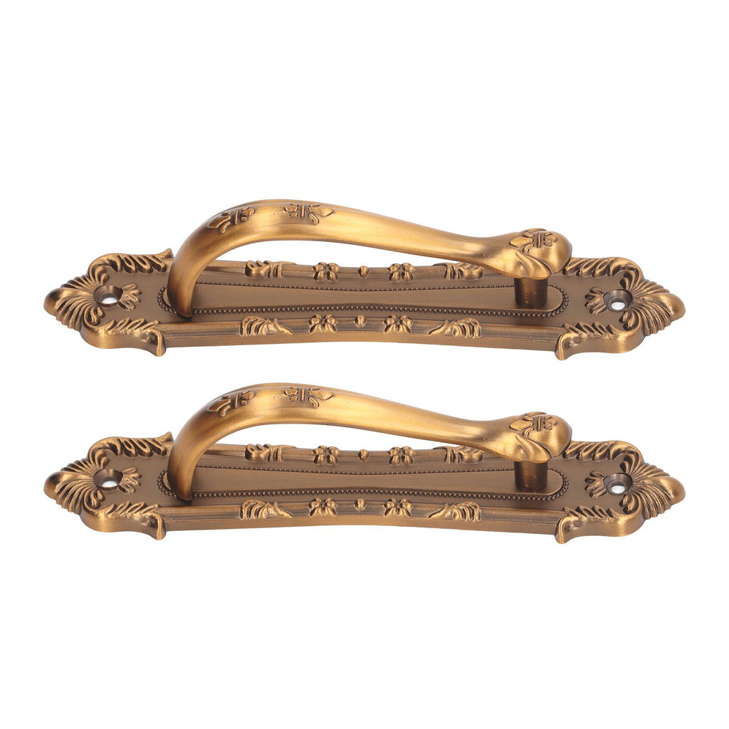 2pcs Barn Door Handle Heavy Duty Bronze Surface Mounted Sliding Wooden Door Handles for Gate Wardrobes