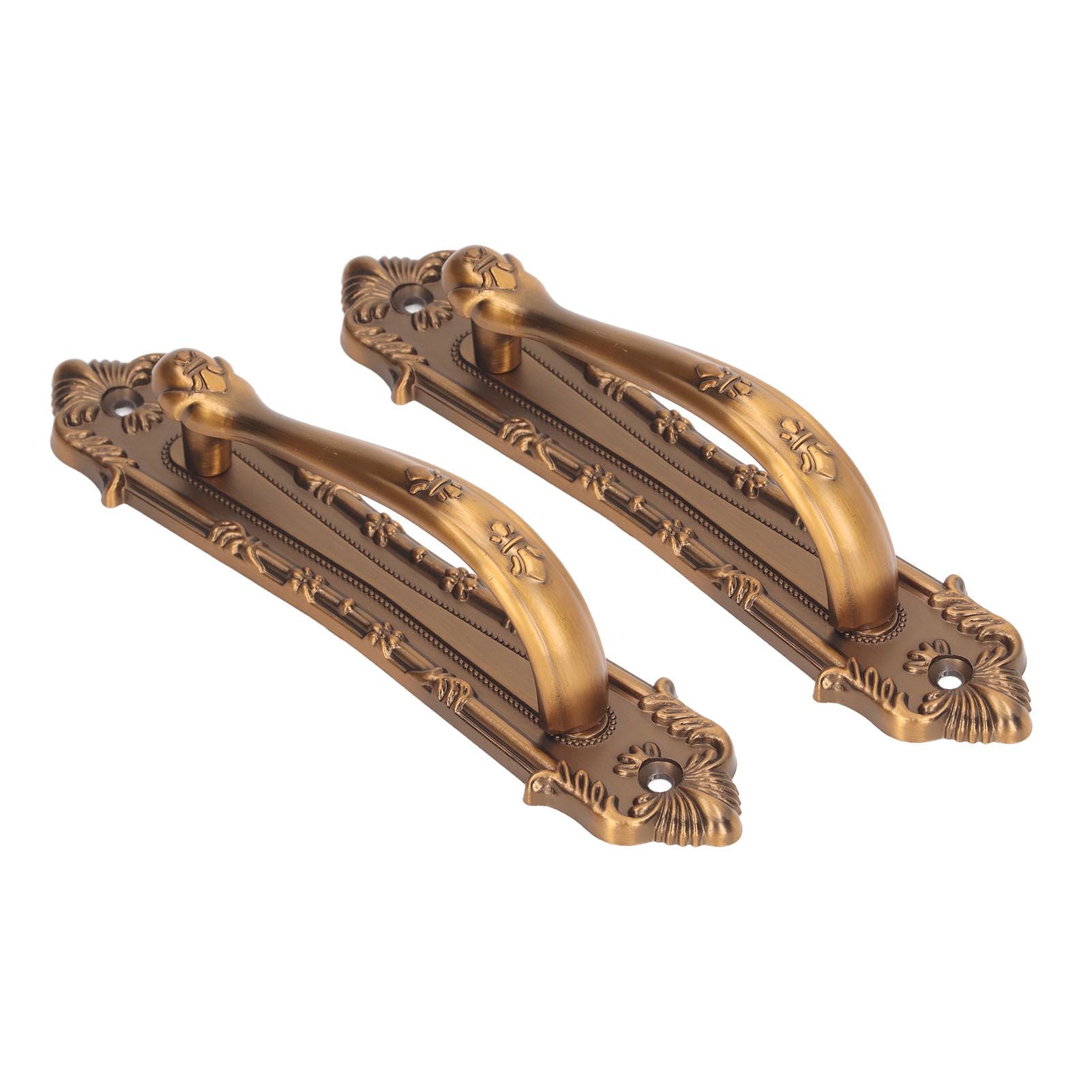 2pcs Barn Door Handle Heavy Duty Bronze Surface Mounted Sliding Wooden Door Handles for Gate Wardrobes