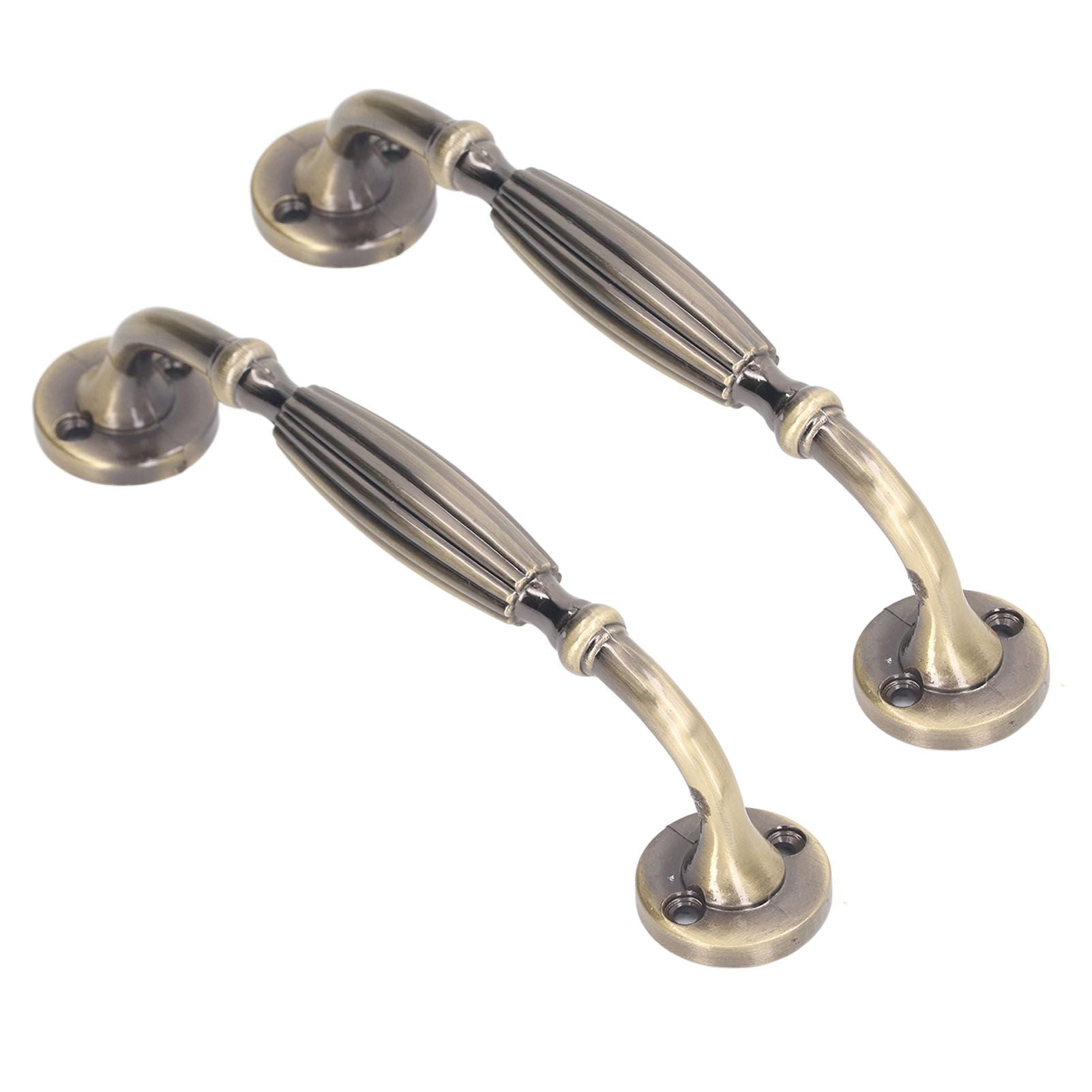 2 Sets Antique Bronze Door Handles Professional Exquisite Vintage Door Handles for Entrance Door Cabinet Drawer