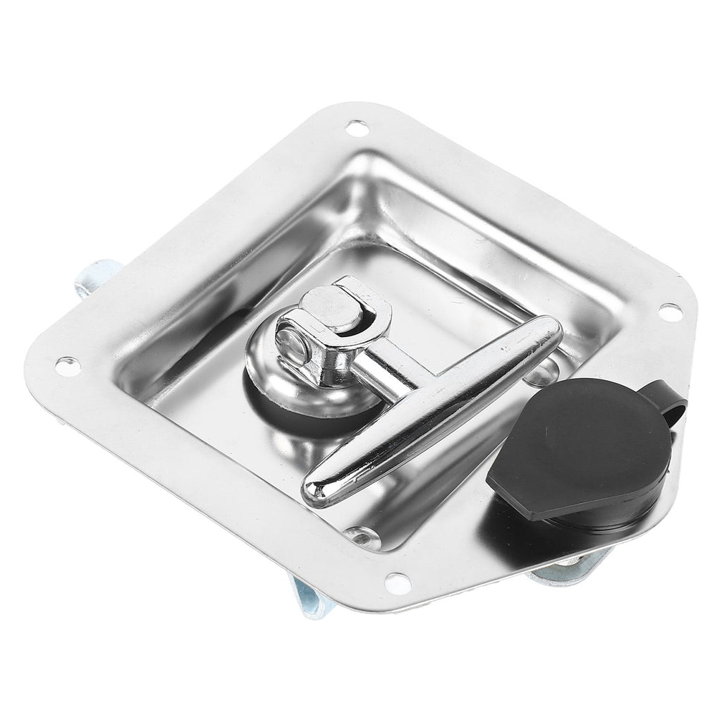Stainless Steel Folding T Shape Handle Lock T Handle Latch for Truck Trailer Engineering Vehicles