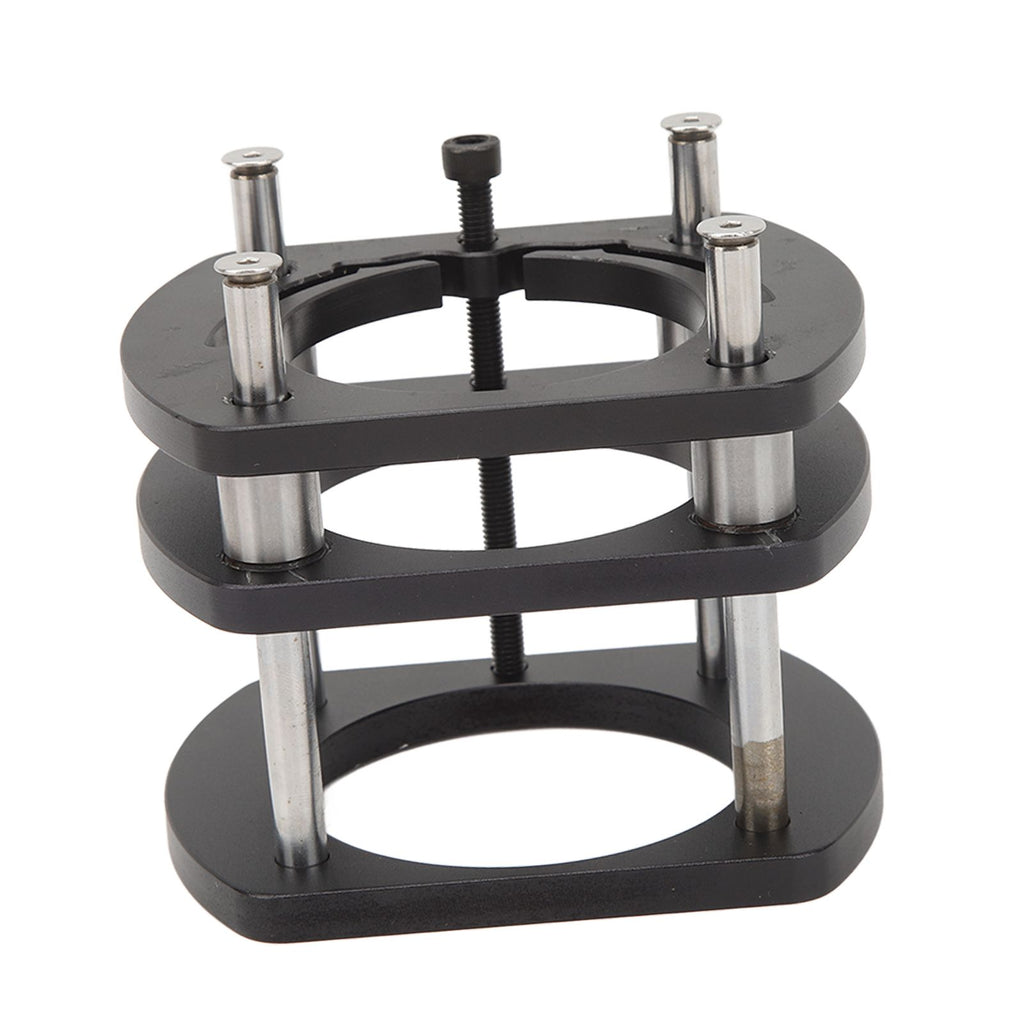 Trimming Machine Router Lift Table Base Aluminum Alloy Router Lift System with 4 Jaw Clamping Black