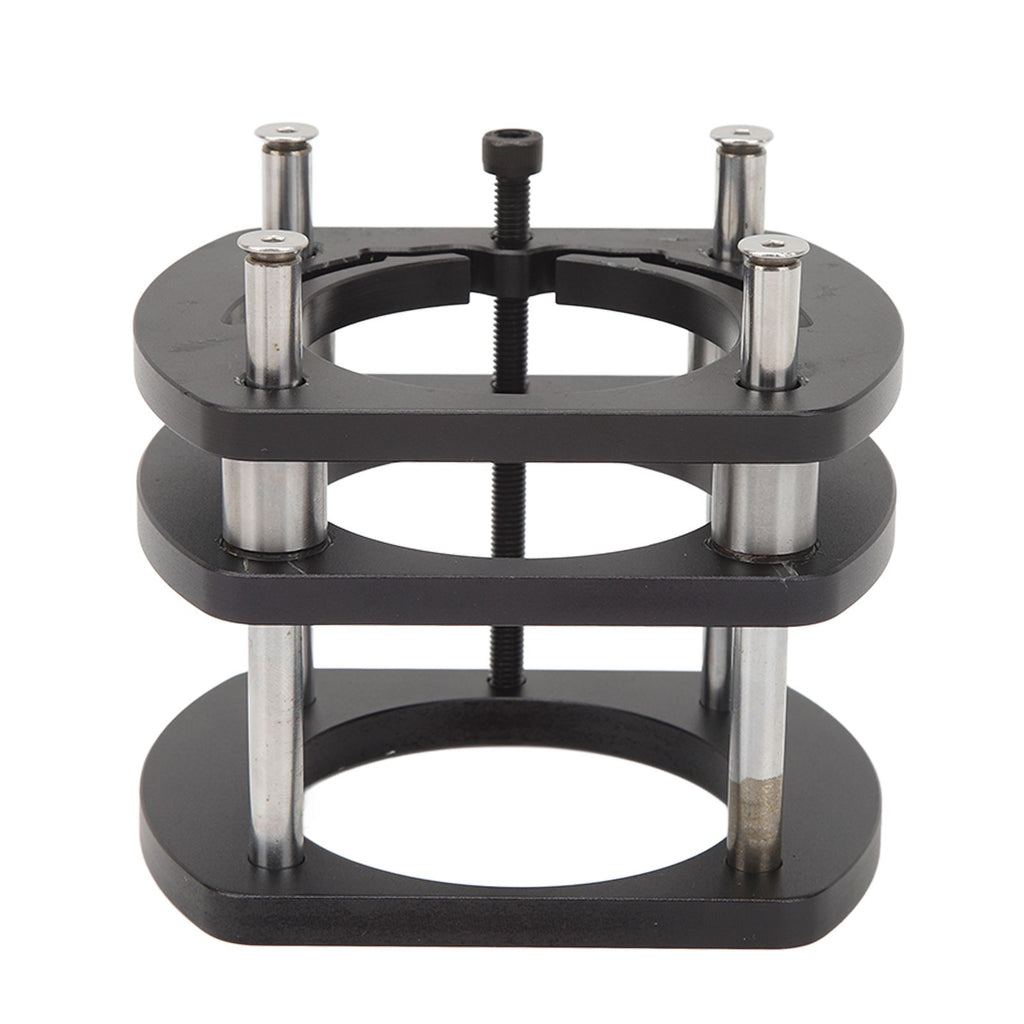 Trimming Machine Router Lift Table Base Aluminum Alloy Router Lift System with 4 Jaw Clamping Black
