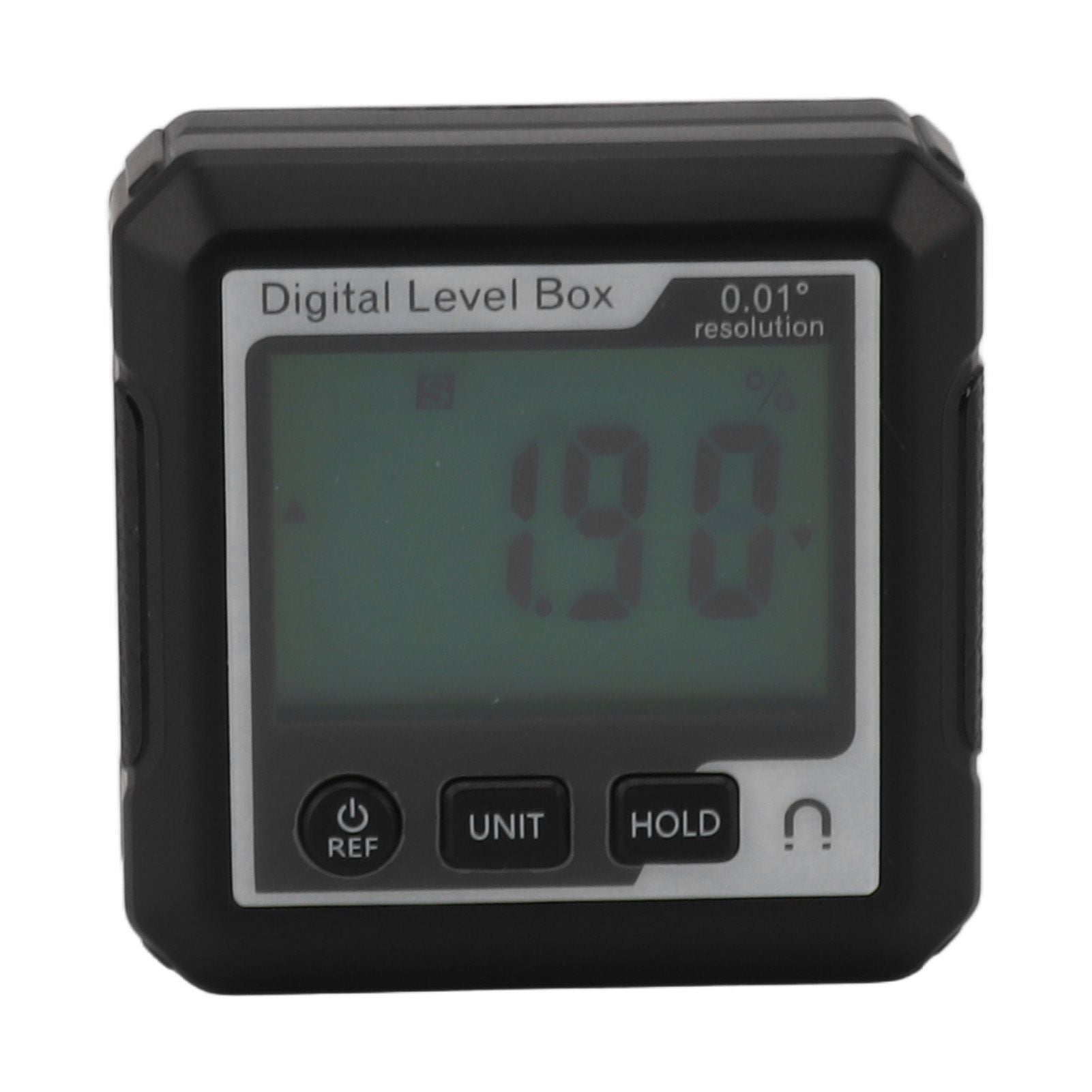 Digital Level Box Magnetic Data Lock Angle Slope Conversion Protractor Angle Finder Gauge for Carpentry Building Masonry Bevel Black White