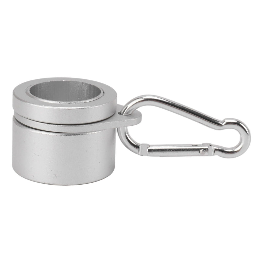 2 Pcs G3/4 Flag Pole Rings Aluminium Alloy 360° Rotating Anti Wrap Spinning Flagpole Mounting Clip Kit Silver