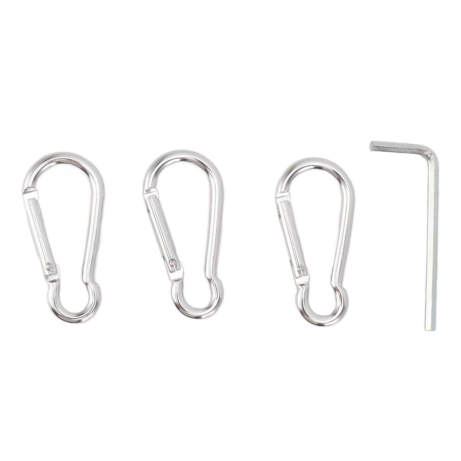 2 Pcs G3/4 Flag Pole Rings Aluminium Alloy 360° Rotating Anti Wrap Spinning Flagpole Mounting Clip Kit Silver