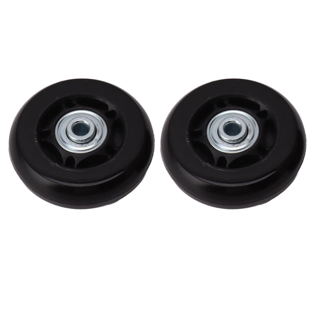 Luggage Wheel Replacement Kit Silent Operation Dual Bearing Swivel Caster Wheels Bearings Repair for Trolley Case Suitcase 60x18mm/2.4x0.7in