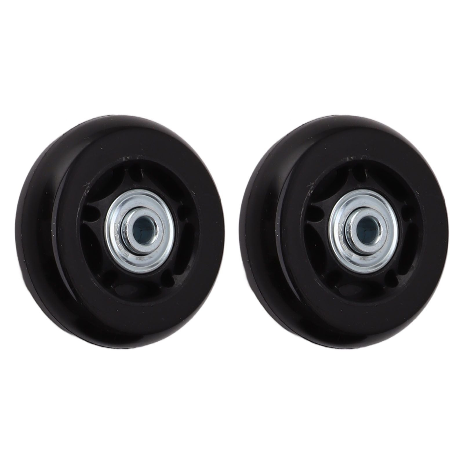 Luggage Wheel Replacement Kit Silent Operation Dual Bearing Swivel Caster Wheels Bearings Repair for Trolley Case Suitcase 60x18mm/2.4x0.7in