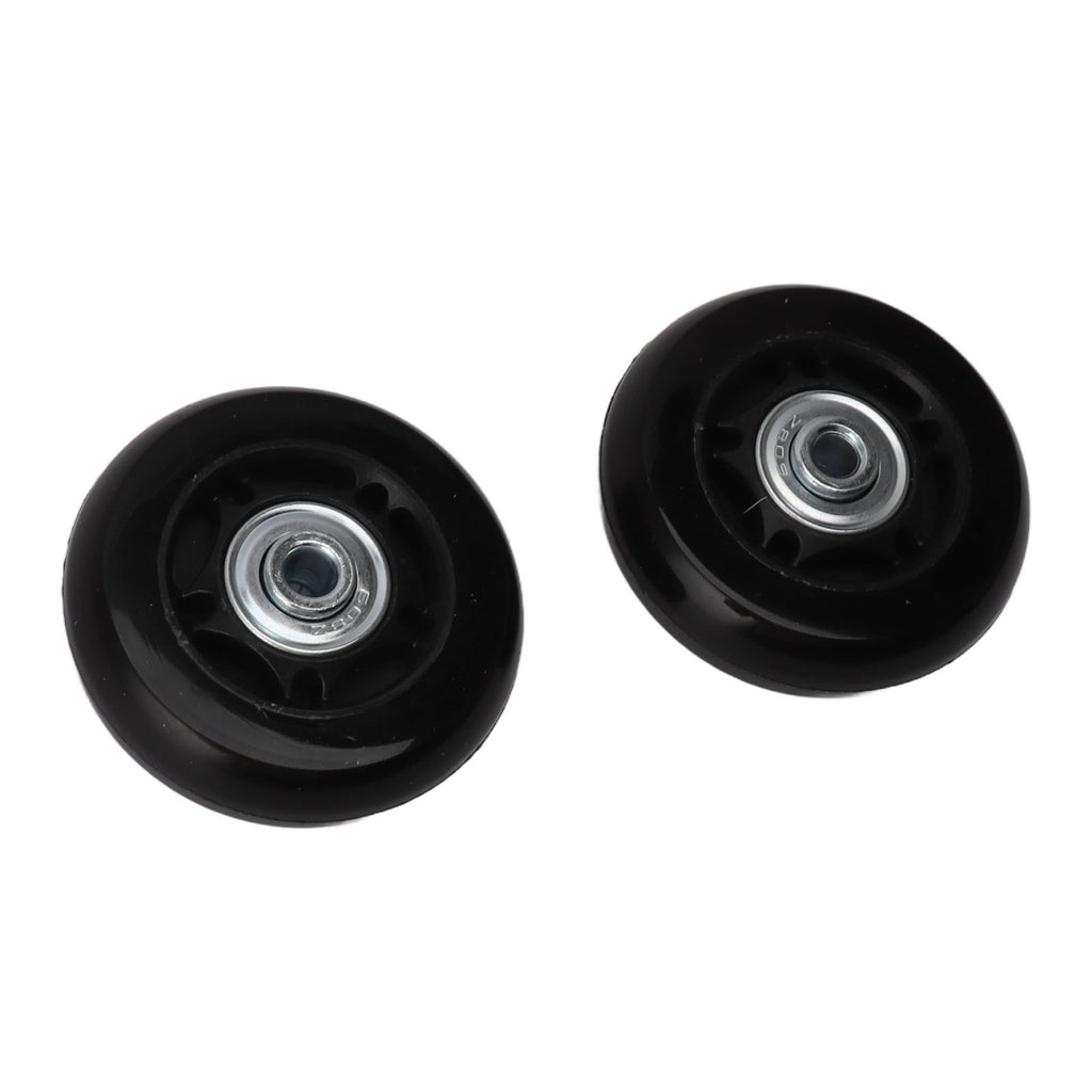 Luggage Wheel Replacement Kit Silent Operation Dual Bearing Swivel Caster Wheels Bearings Repair for Trolley Case Suitcase 60x18mm/2.4x0.7in
