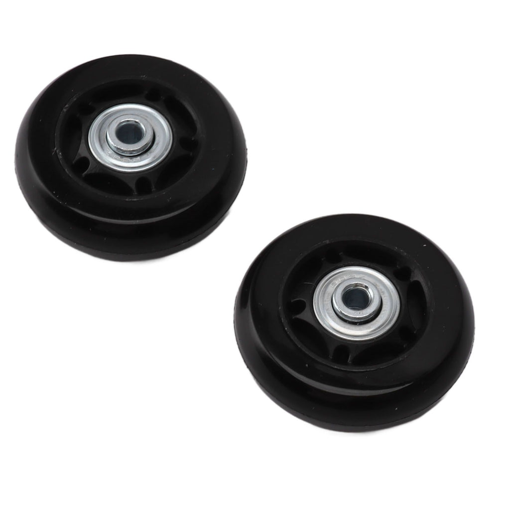 Luggage Wheel Replacement Kit Silent Operation Dual Bearing Swivel Caster Wheels Bearings Repair for Trolley Case Suitcase 60x24mm/2.4x0.9in