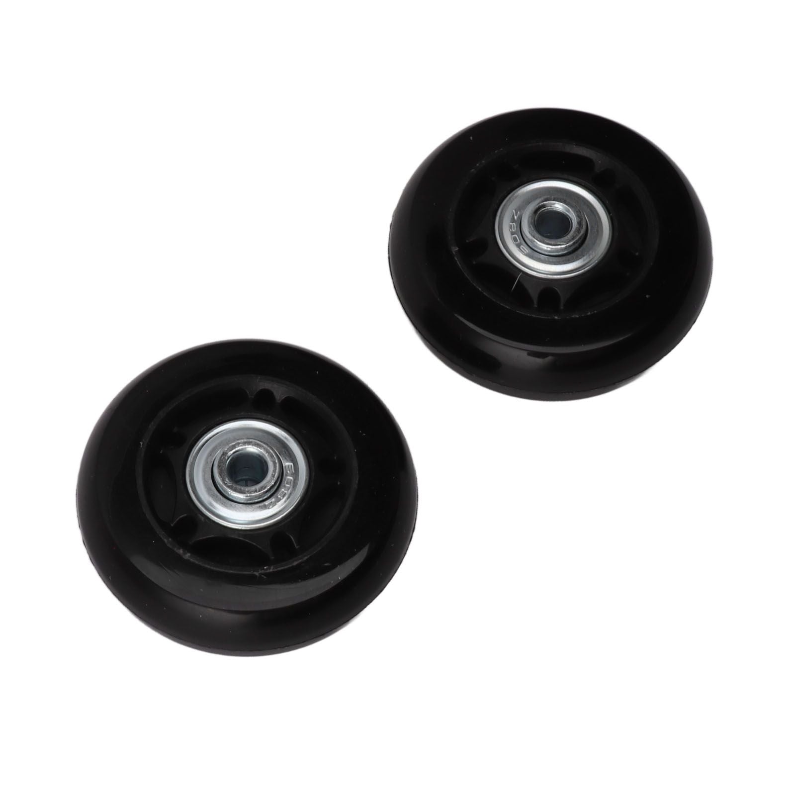 Luggage Wheel Replacement Kit Silent Operation Dual Bearing Swivel Caster Wheels Bearings Repair for Trolley Case Suitcase 60x24mm/2.4x0.9in