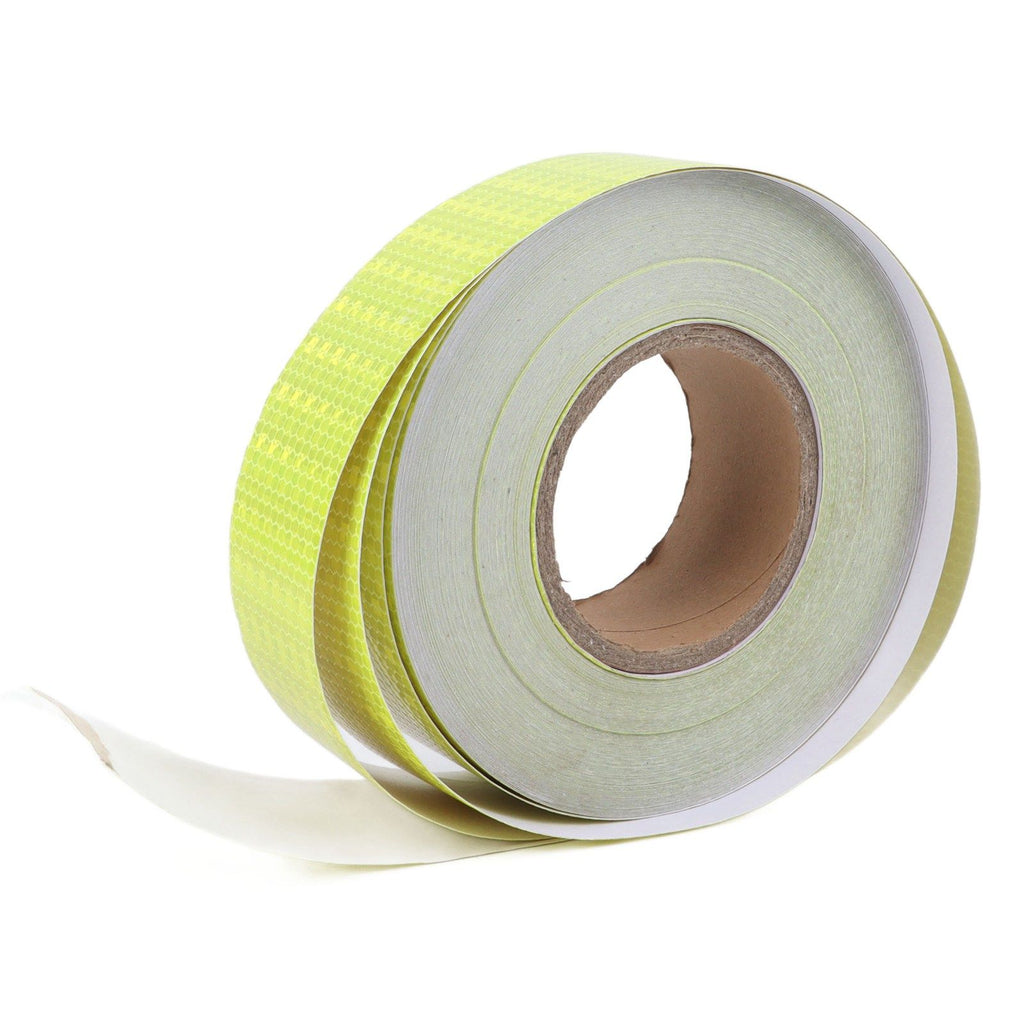 Pure Color Fluorescent Yellow Reflective Tape Warning Reflective Strip for Cars Motorcycles Bicycles
