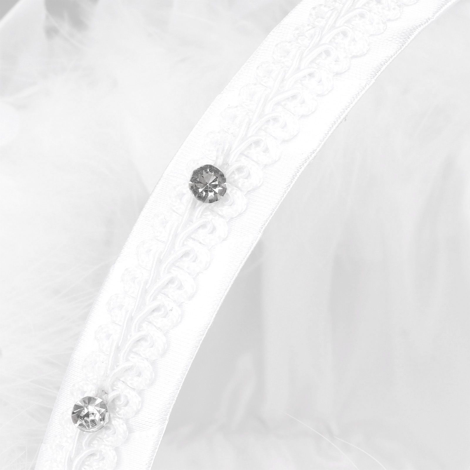 White Flower Girl Basket Petal Beads Decoration Handheld Bridesmaid Scattering Wedding Basket