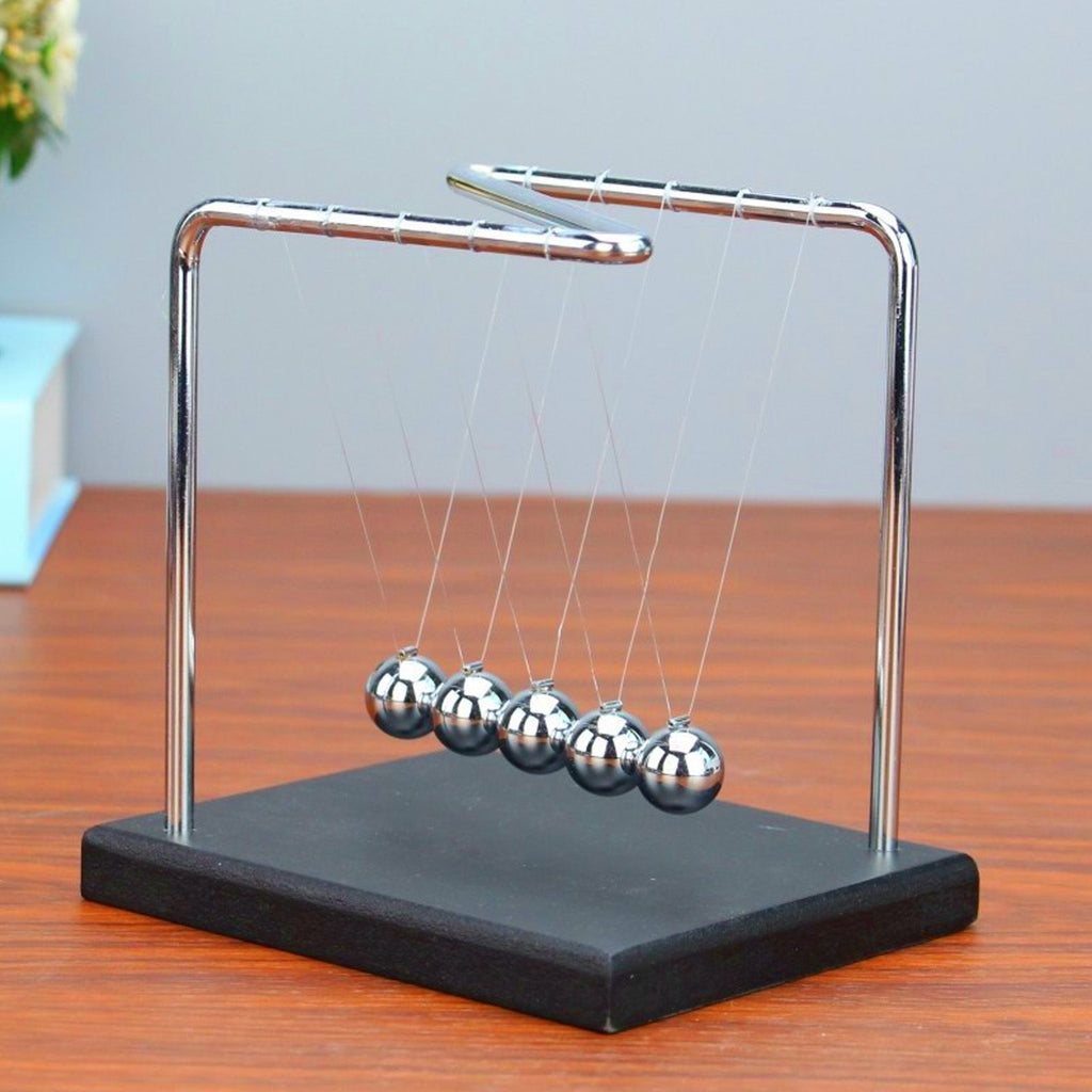 Balance Steel Swing Balls Z Shape N Shape Wooden Base Pendulum Ball for Home Decoration Fun Science Accessories