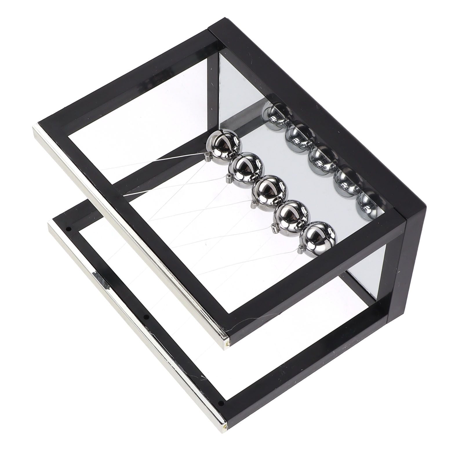 Newton Cradle Balance Balls Stainless Steel Balance Balls Bottom Mirror Stress Reliefswing Balls Desktop Decoration Toy