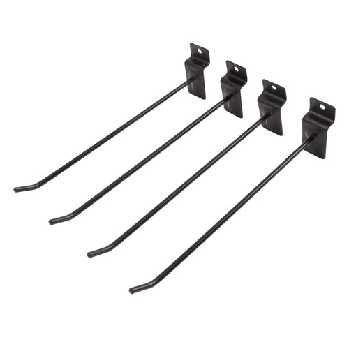 30PCS Panel Hooks Black Slatwall Hanger Thickened Easy Installation Anti Rust Display Pegs for Retail Garage