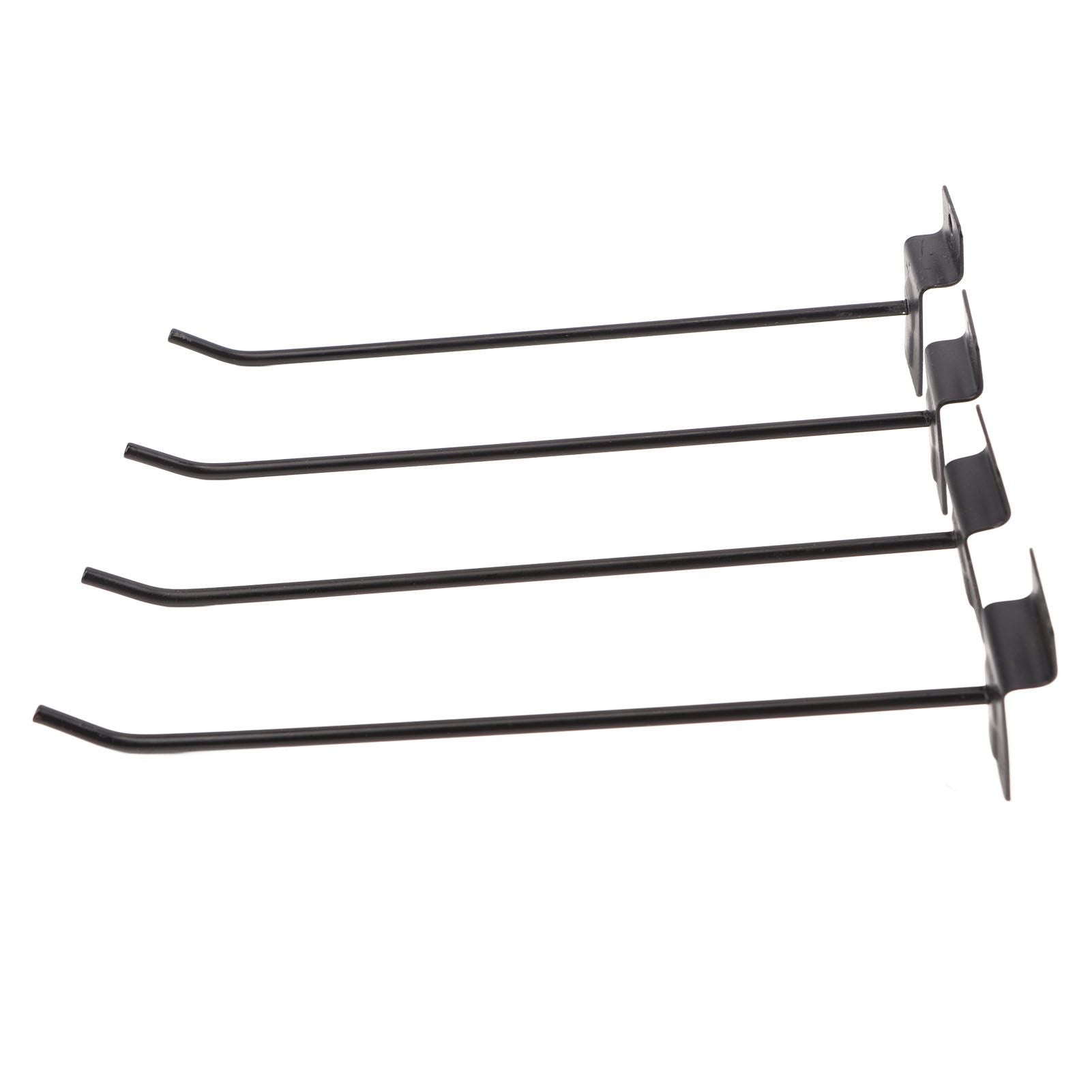 30PCS Panel Hooks Black Slatwall Hanger Thickened Easy Installation Anti Rust Display Pegs for Retail Garage