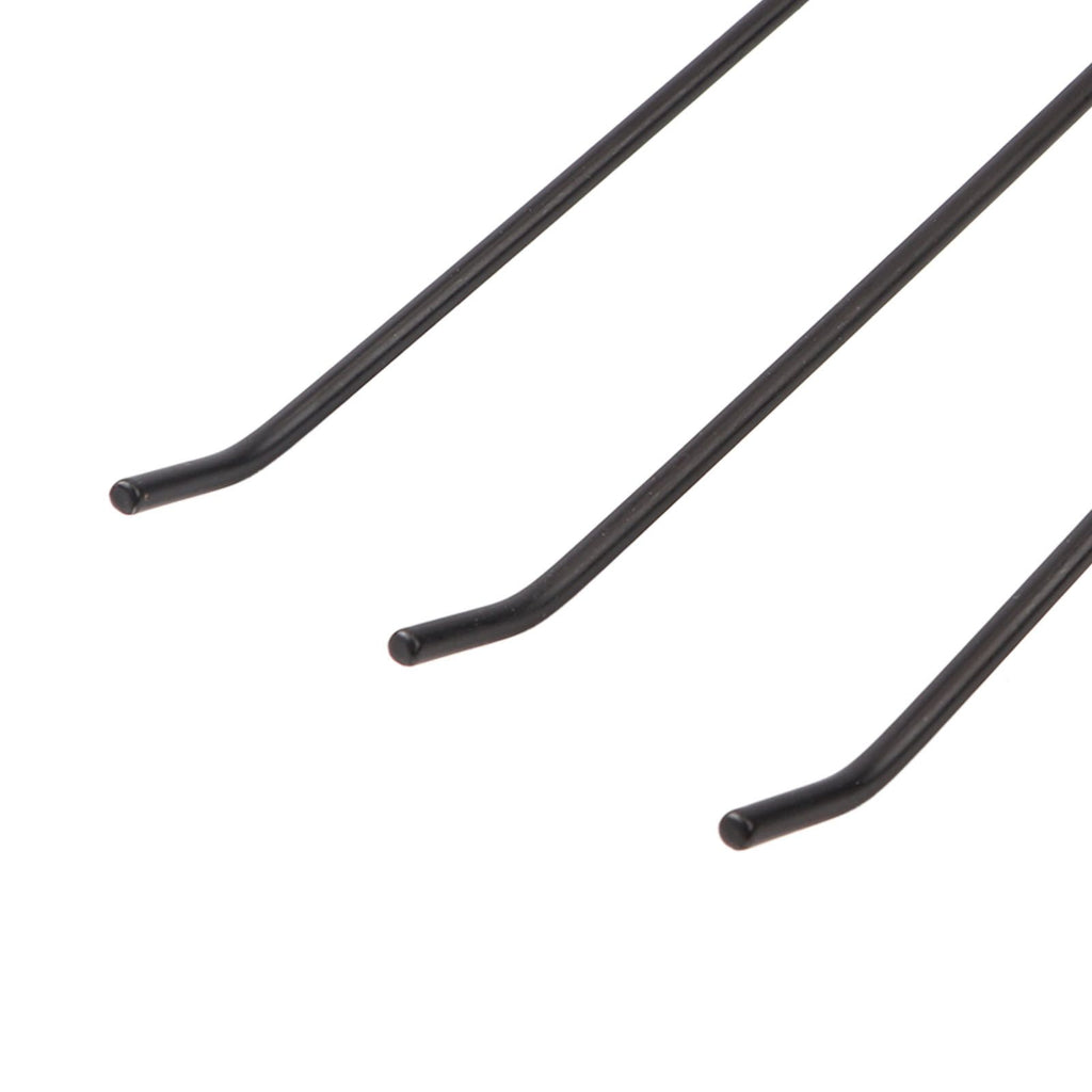30PCS Panel Hooks Black Slatwall Hanger Thickened Easy Installation Anti Rust Display Pegs for Retail Garage