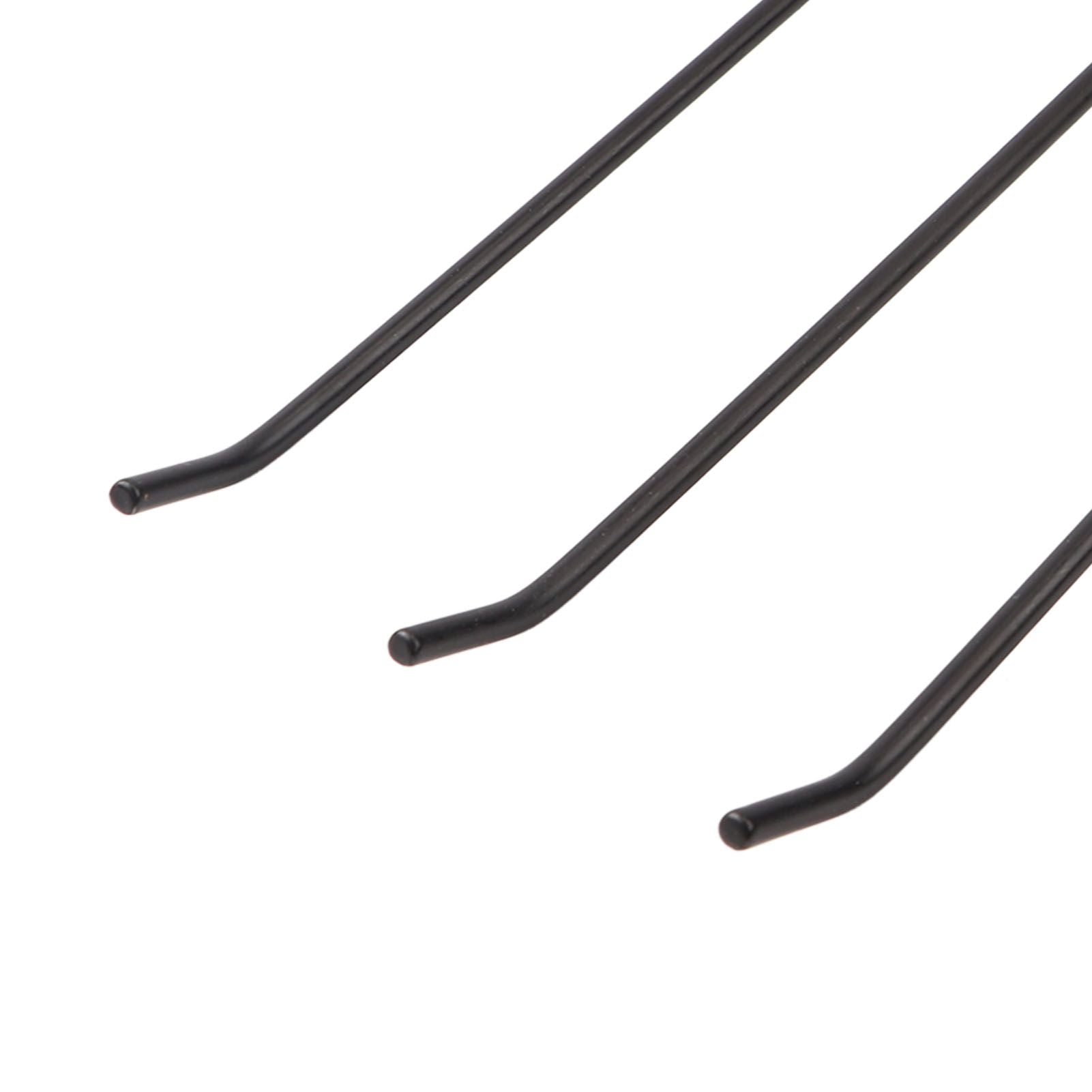 30PCS Panel Hooks Black Slatwall Hanger Thickened Easy Installation Anti Rust Display Pegs for Retail Garage