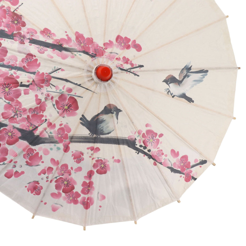Chinese Oiled Paper Umbrella Handmade Paper Umbrella with Wood Handle for Performance Wedding Party