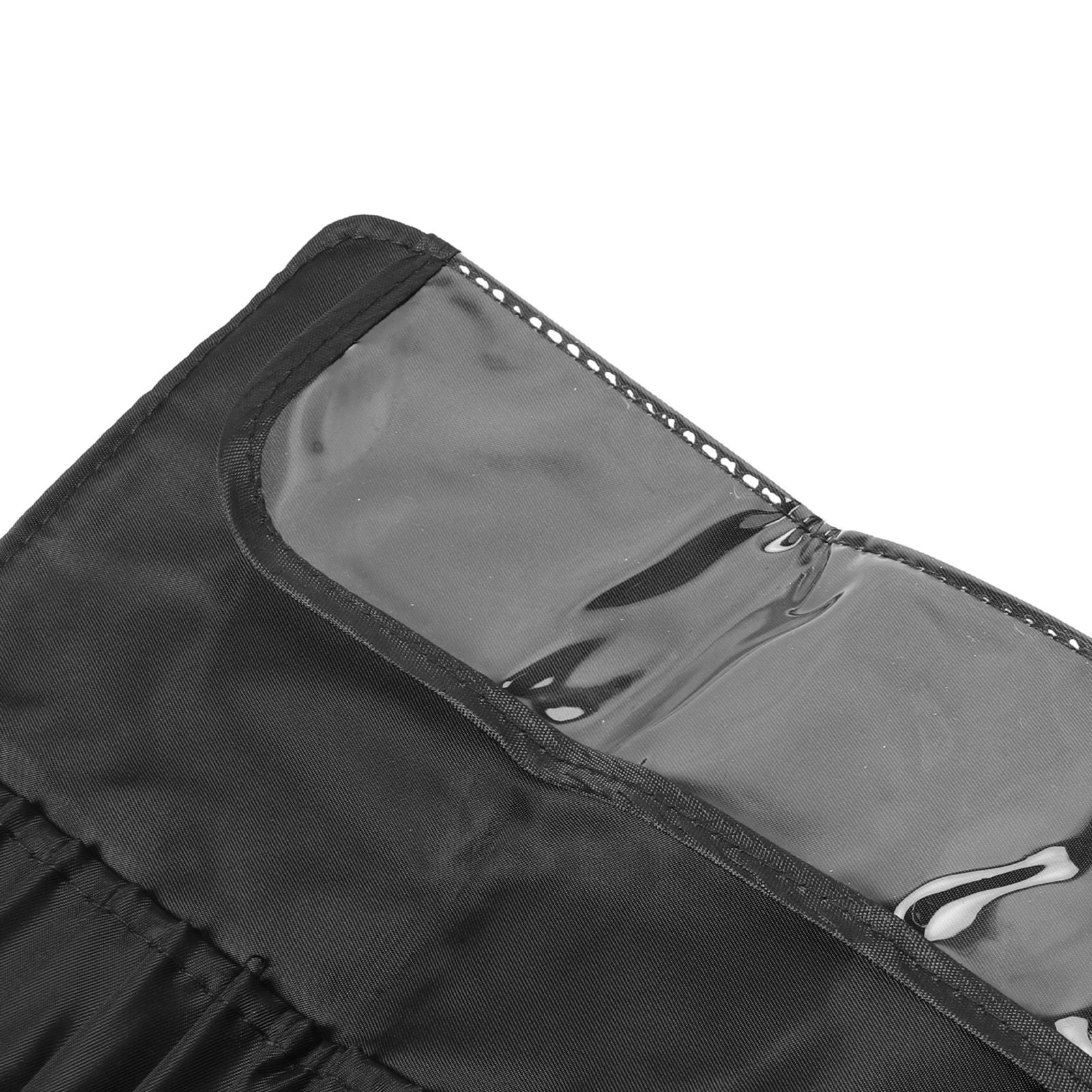 Makeup Brush Case 26 Holes Cosmetic Tool Storage Bag Black Large Capacity Waterproof Travel Makeup Brush Organizer