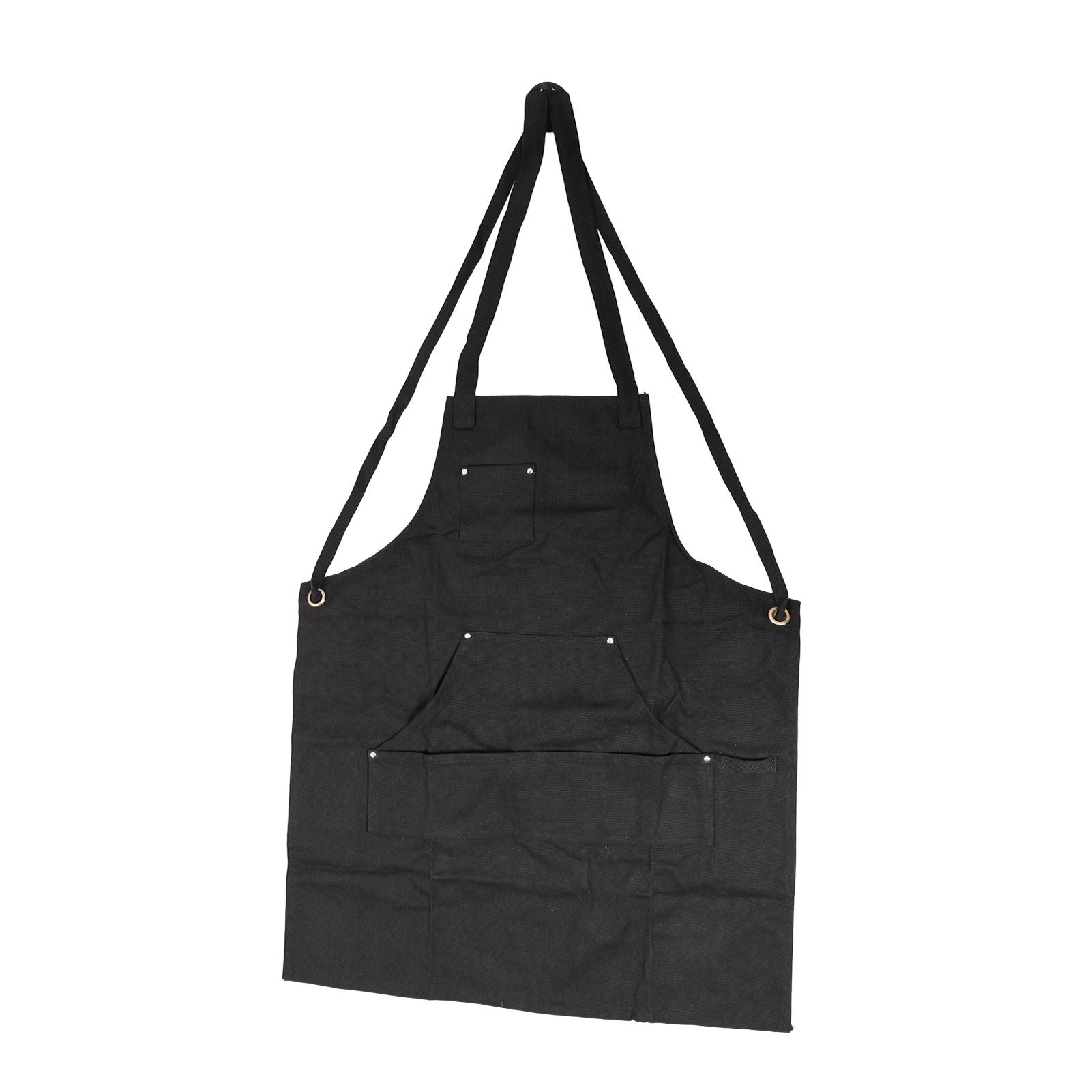 Work Apron Multifunctional Adjustable Canvas Work Apron with Pockets for Carpenter Electrician Chef Hairdresser